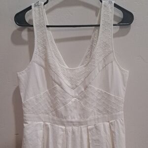 American Eagle Cream Eyelet Dress